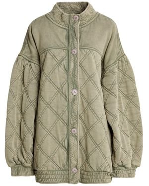Free People Jacket Cotton - Green