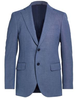 Tombolini Blazer Polyester, Virgin Wool, Elastane - Blue