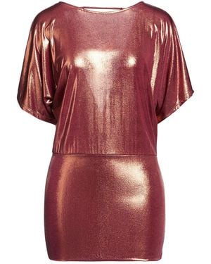 Kontatto Mini Dress Polyester, Elastane - Red