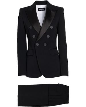 DSquared² Suit Viscose, Elastane, Silk - Black