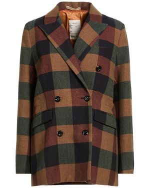 Paltò Blazer Wool, Linen, Polyamide - Black