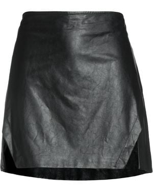 Suoli Mini Skirt Viscose, Polyurethane - Black