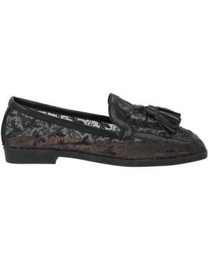 Patrizia Pepe Loafers Textile Fibers - Black