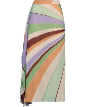 Clips Maxi Skirt Viscose - Green