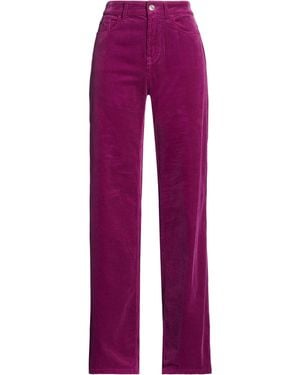 Department 5 Plum Pants Cotton, Modal, Rubber - Red