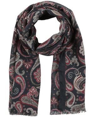 Kiton Midnight Scarf Wool, Silk, Cashmere - Black