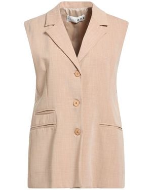 Haveone Tailored Vest Polyester, Viscose, Elastane - Natural