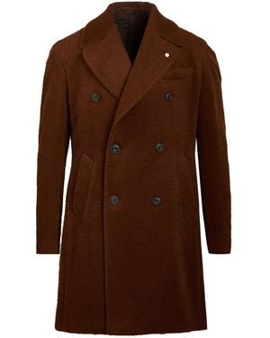 L.B.M. 1911 Coat Virgin Wool, Alpaca Wool, Mohair Wool - Brown