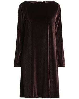 Caliban Chocolate Mini Dress Polyester, Elastane - Black