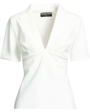 La Petite Robe Di Chiara Boni Top Polyamide, Elastane - White
