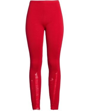 MM6 by Maison Margiela Leggings - Red