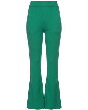 Alberta Ferretti Pants Virgin Wool, Cashmere - Green