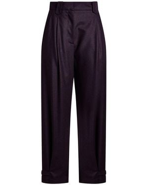 Moorer Pants Virgin Wool - Blue