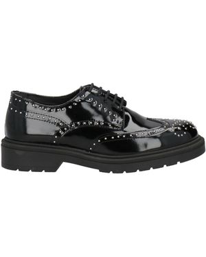 Veni Shoes Lace-Up Shoes Leather - Black