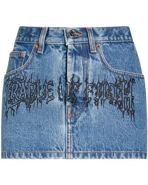 Vetements Denim Skirt Cotton - Blue
