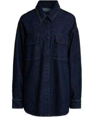 GOOD AMERICAN Denim Shirt - Blue