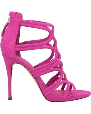 Guess Fuchsia Sandals Textile Fibers - Pink