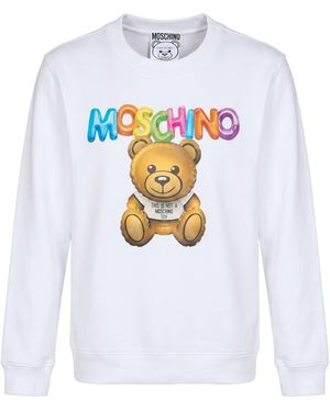 Moschino Sweatshirt Organic Cotton - White