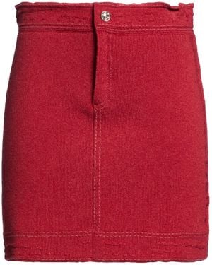 Barrie Mini Skirt Cashmere, Cotton - Red