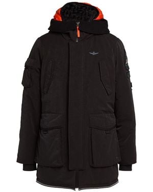 Aeronautica Militare Overcoat & Trench Coat - Black