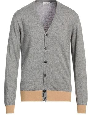 Conte Of Florence Cardigan Wool, Viscose, Polyamide, Cashmere - Gray