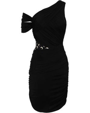 Marine Serre Mini Dress Viscose, Elastane, Recycled Polyamide - Black