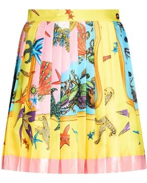 Versace Mini Skirt Polyester - Yellow