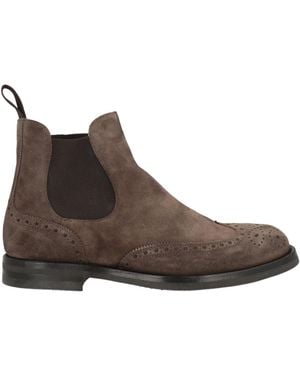 FRANCESCO PACE Khaki Ankle Boots Leather - Brown