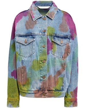 Palm Angels Denim Outerwear - Blue