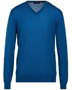 Fedeli Bright Sweater Cashmere - Blue