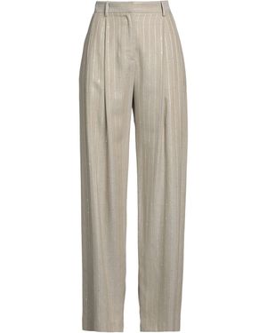 ERMANNO FIRENZE Sand Pants Viscose, Polyester, Metallic Polyester - Gray