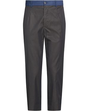 Dolce & Gabbana Charcoal Trousers Polyamide, Cotton - Grey