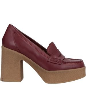 L'Autre Chose Loafers Leather - Purple