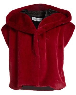 Shirtaporter Borreguito Y Pelo Ecológico - Rojo