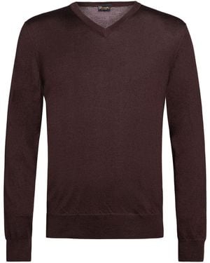 Drumohr Dark Sweater Cashmere, Silk - Brown