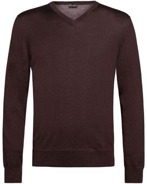 Drumohr Dark Sweater Cashmere, Silk - Brown