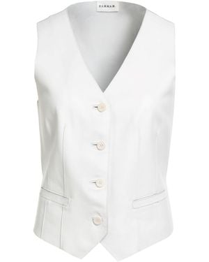 P.A.R.O.S.H. Tailored Vest Lambskin - White