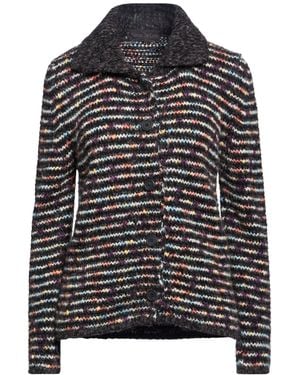 Fabrizio Del Carlo Cardigan Merino Wool, Polyamide, Alpaca Wool, Mohair Wool, Cotton - Black