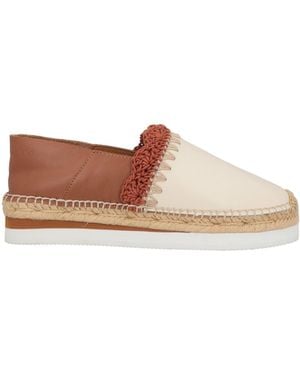 See By Chloé Cream Espadrilles Calfskin - Brown