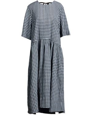 Ganni Midi Dress Organic Cotton, Polyester, Elastane - Blue