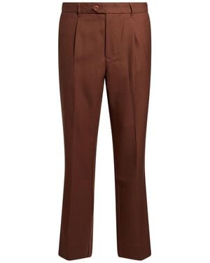 Tela Genova Trousers Wool - Brown