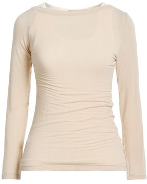 Rinascimento Top Viscose, Polyamide, Elastane, Cashmere - Natural