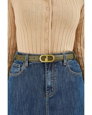 Yumi' Retro Buckle Belt - Blue