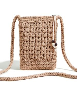Yumi' Crochet Small Cross Body - White