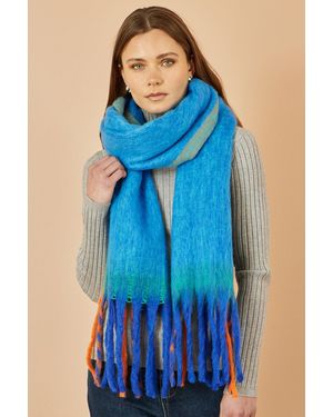 Yumi' Colour Block Scarf - Blue