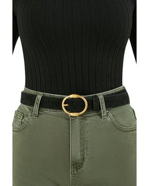 Yumi' Buckle Belt - Black