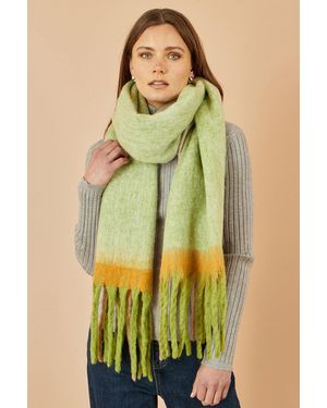 Yumi' Colour Block Scarf - Green