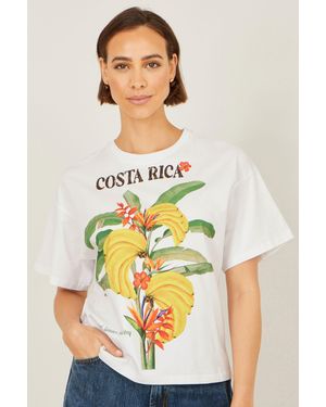 Yumi' Costa Rica Cotton T Shirt - Yellow