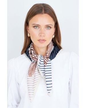 Yumi' Multicolour Viscose Stripe Pattern Scarf