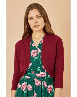 Yumi' Knitted Bolero - Red